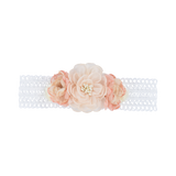 Dusty Rose Sheer Roses Headband