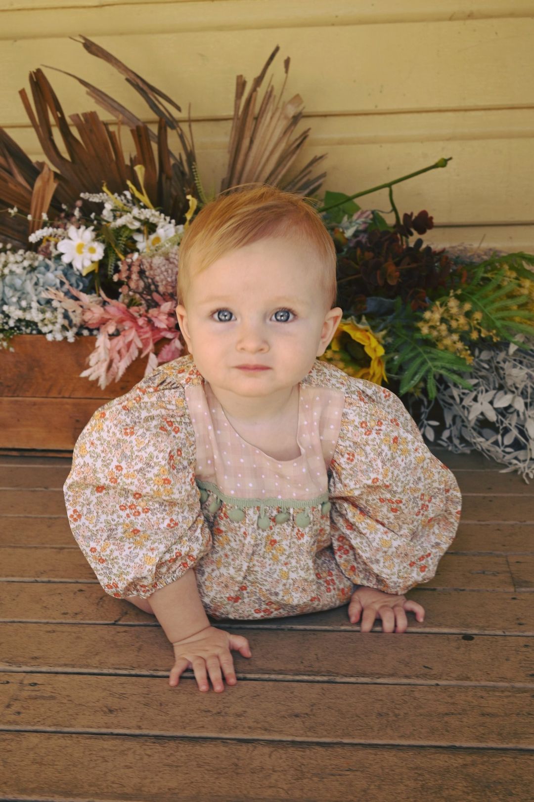 Winter Bloom Full Arm Playsuit