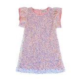 Underwater Magic Peach Rose & Butter Cream Pink Shimmer Dress