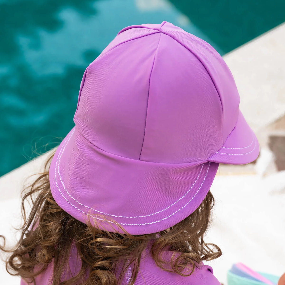 Bedhead | Swim Legionnaire Flap Beach Hat - Bubblegum