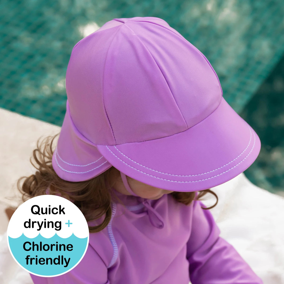 Bedhead | Swim Legionnaire Flap Beach Hat - Bubblegum