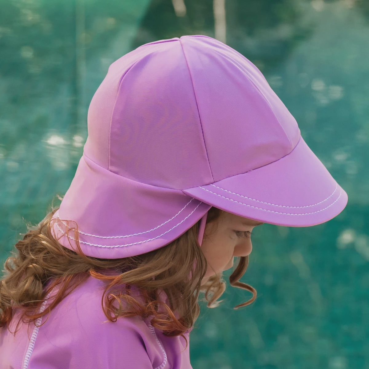 Bedhead | Swim Legionnaire Flap Beach Hat - Bubblegum