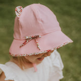 Bedhead | Paisley Trimmed Kitty Toddler Bucket Hat - Blush
