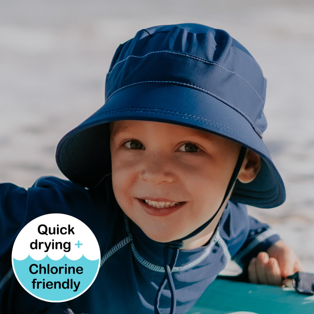 Bedhead - Kids Swim Bucket Hat - Marine