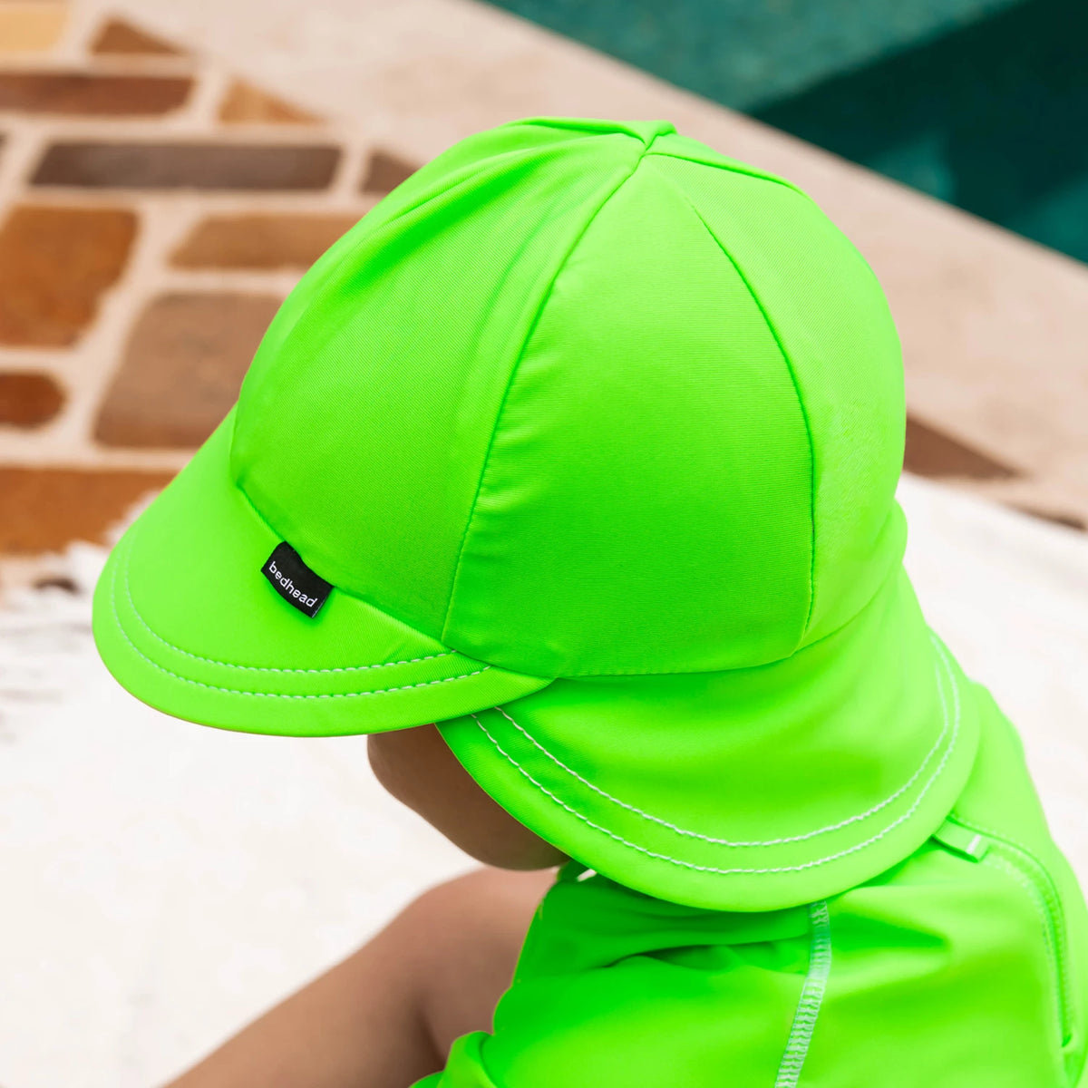 Bedhead | Swim Legionnaire Flap Beach Hat - Zest