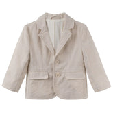 Beige blazer on a light gray background