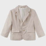 Designer Kidz | Finley Linen Jacket - Sand