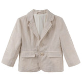 Beige blazer on a light gray background
