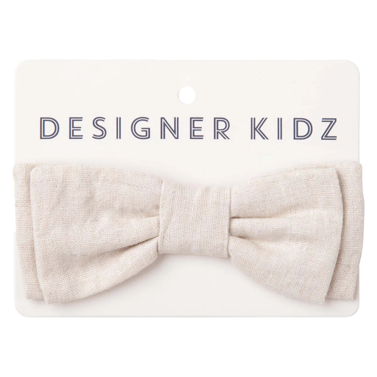 Designer Kidz - Finley Linen Bow Tie - Sand