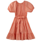 Designer Kidz | Lydia Tiered Cut-Out Dress - Peach