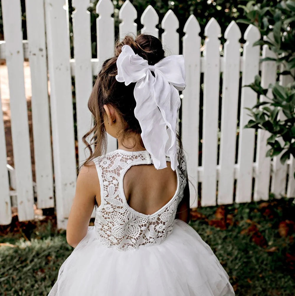 Tara Heart Back Dress - Ivory