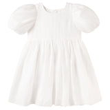 Designer Kidz | Noa Puff Sleeve Bow Back Dress - Ivory