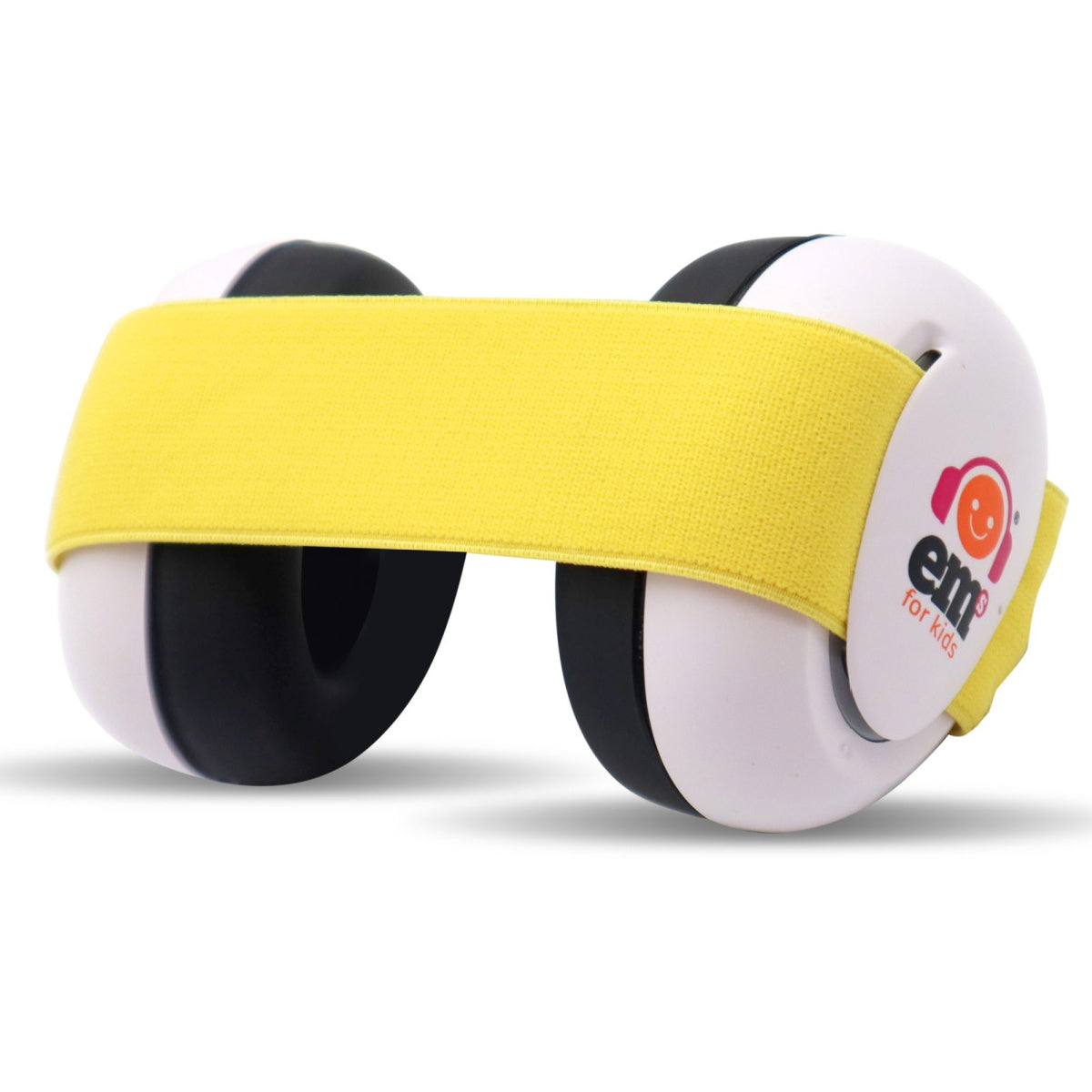 Baby Ear Muffs - SPECIAL Yellow Band - White Ear Cups
