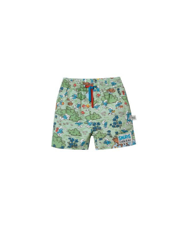 The Smurfs Village Print Shorts