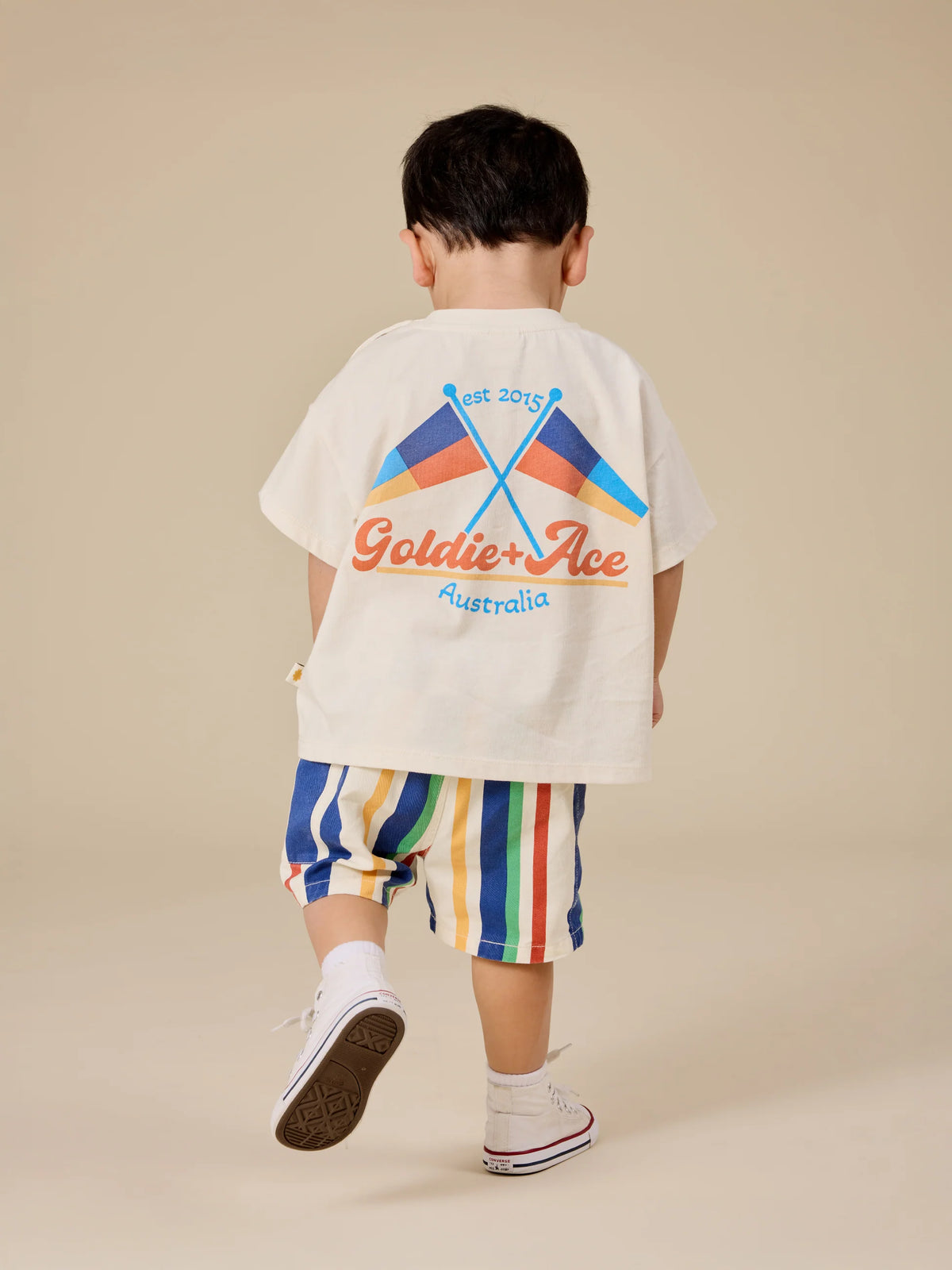 90'S BOLD STRIPE NOAH DENIM POCKET SHORTS