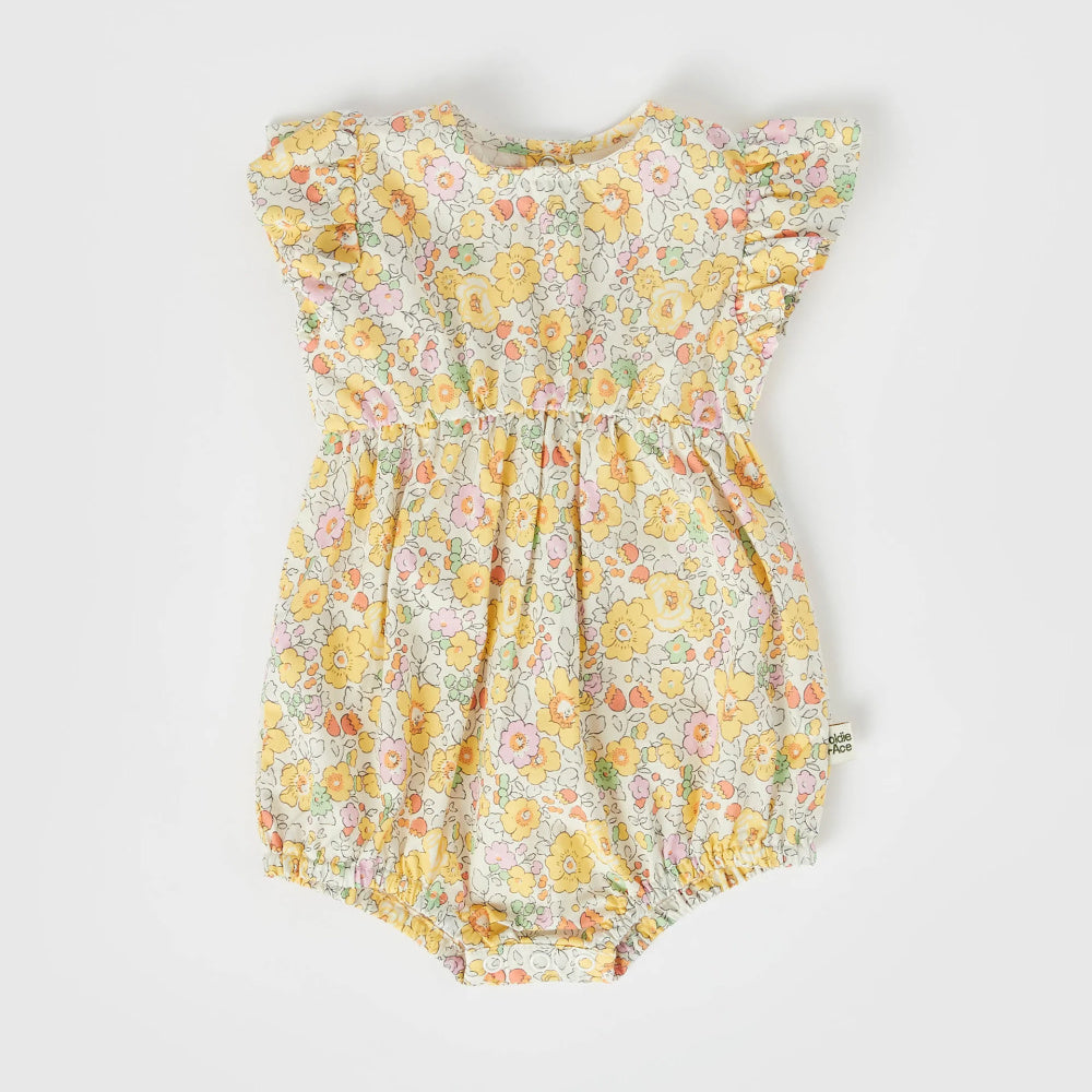 Goldie + Ace | Lani Cotton Romper - Betsy Yellow