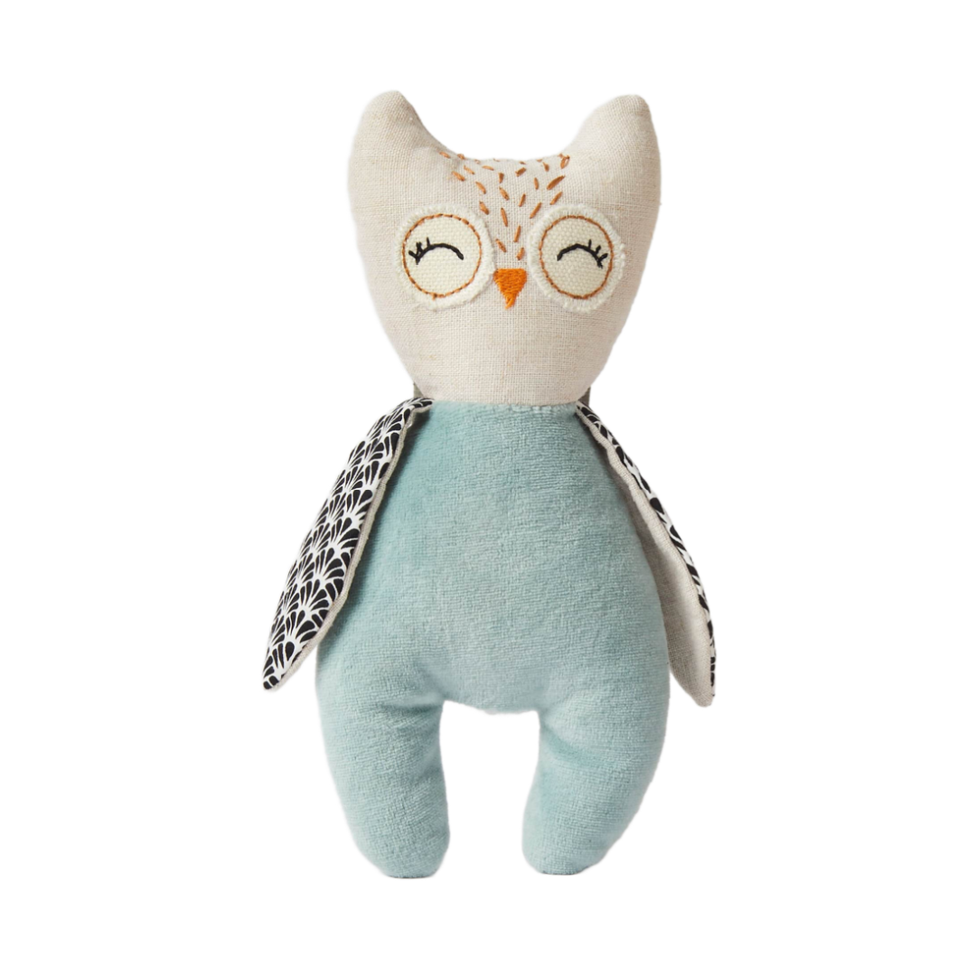 Jiggle & Giggle | Bunny & Owl Rattles 2 Asst Designs