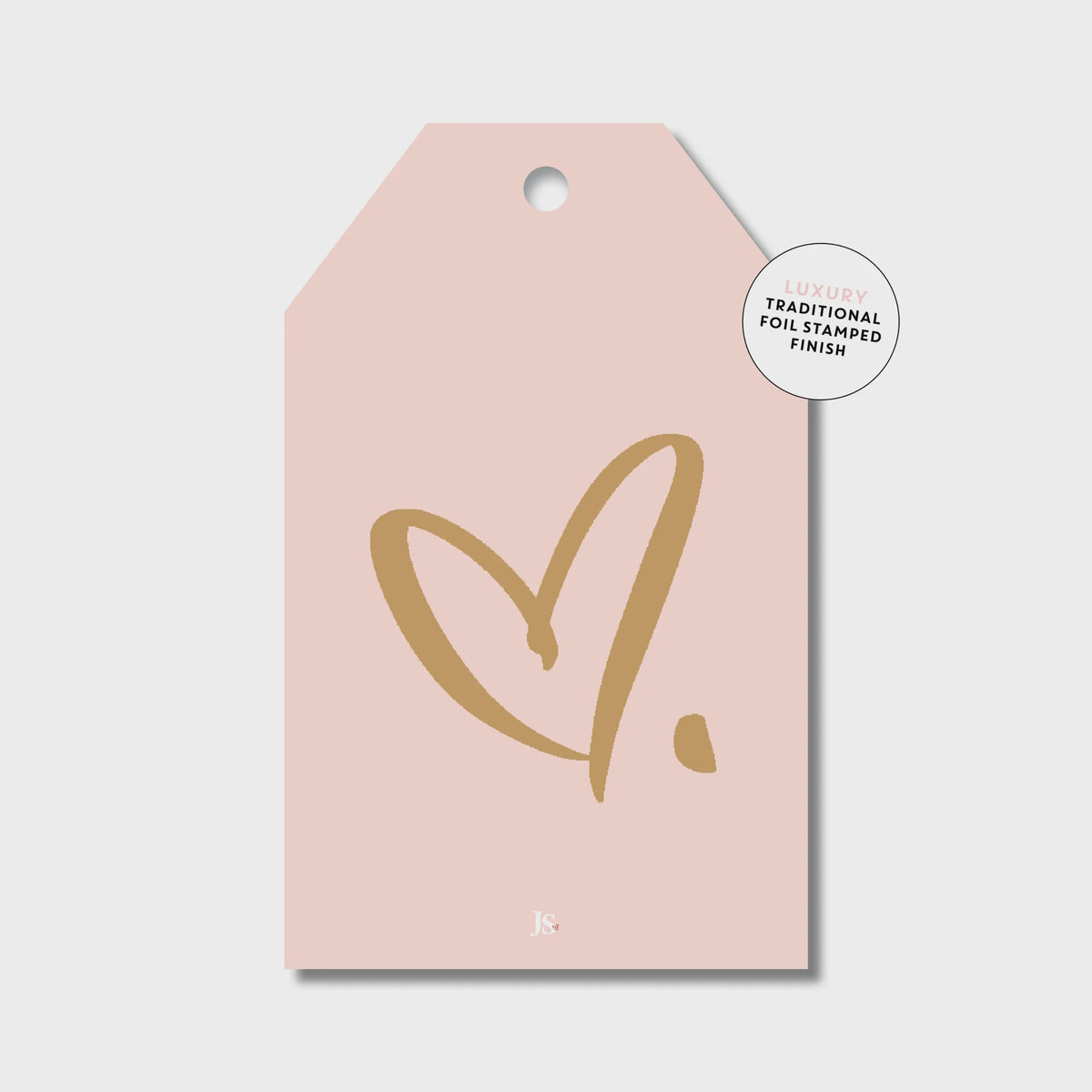Gift Tag - Heart Script