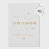 Greeting Card - Christening - Classic Linen