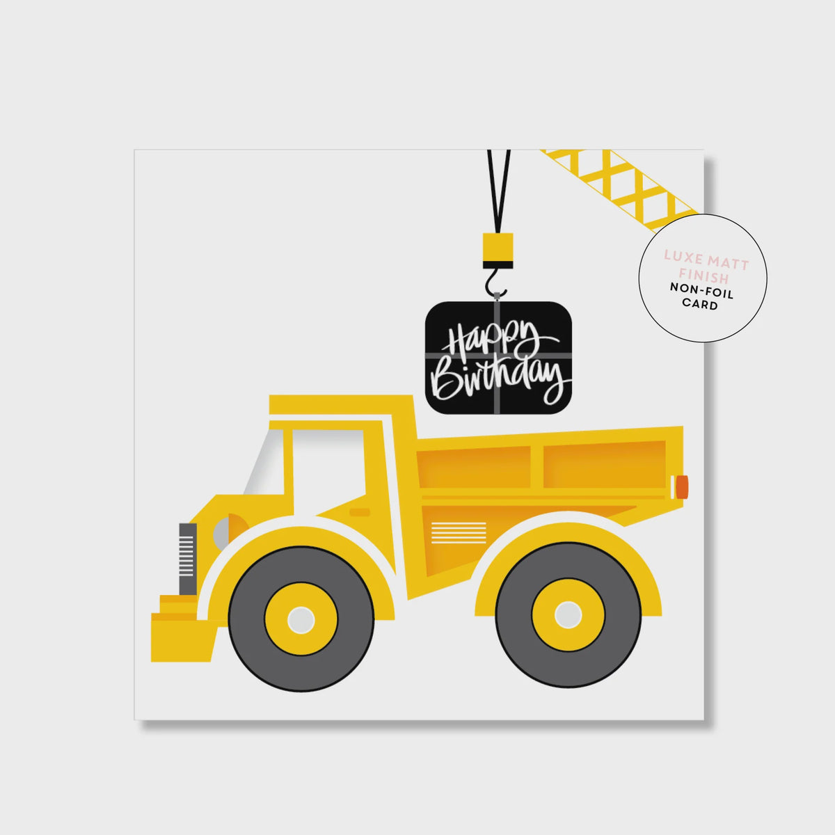 Mini Card - Happy Birthday - Tip Truck