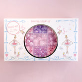 Bead kit packaging with pink and purple beads on a pink background, featuring the brand 'lauren hinkley'.