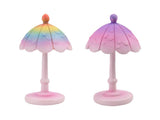 11cm Fairy Garden Umbrella on Stand 2 Asstd
