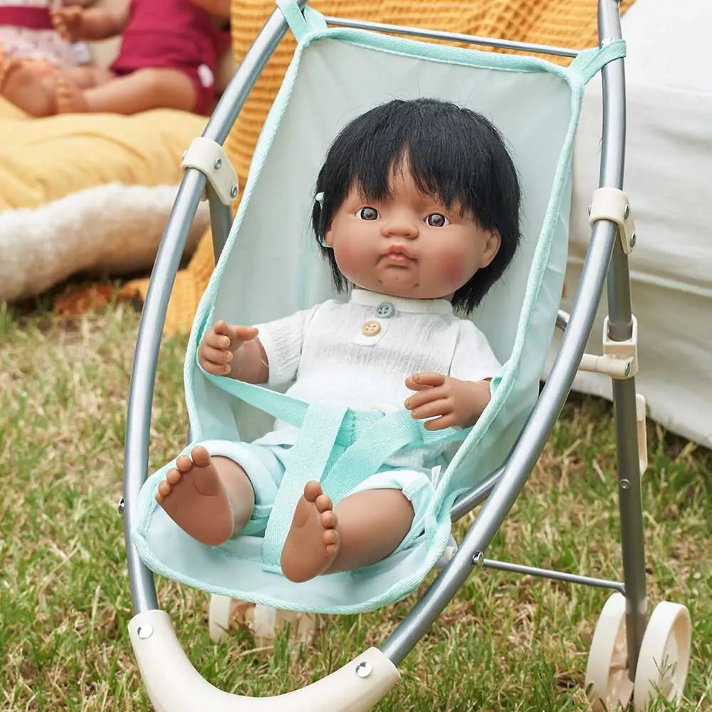 Miniland - Baby Doll Hispanic Boy with Hearing Implant 38cm - No Clothes