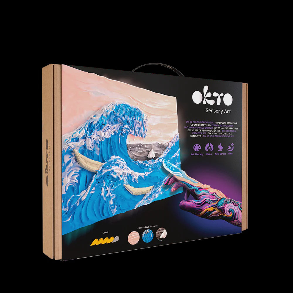 Sensory Art Creative Set Big Wave in Kanagawa 30 cm x 40 cm