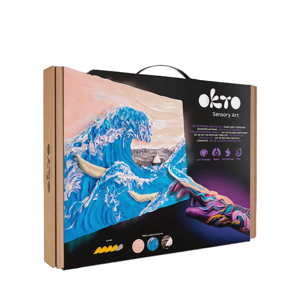 Sensory Art Creative Set Big Wave in Kanagawa 30 cm x 40 cm