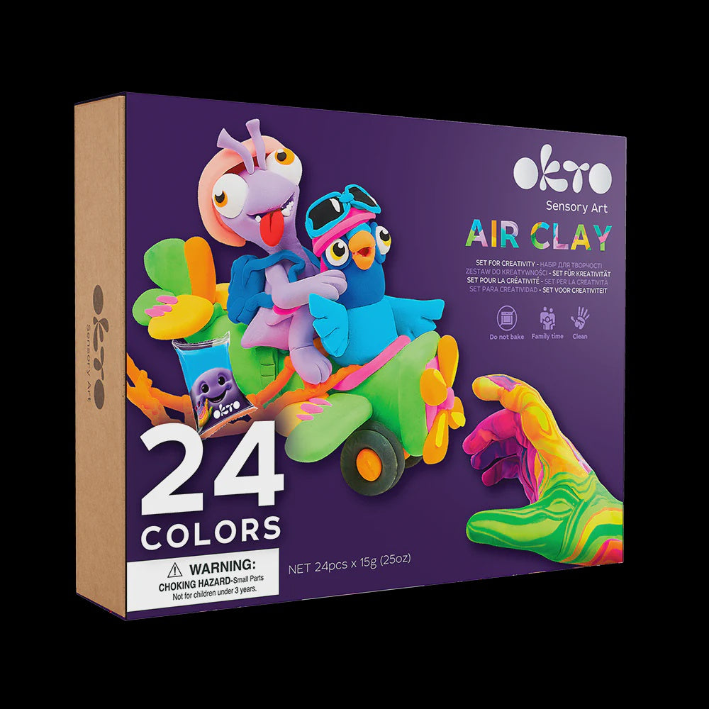Sensory Art: 24 Colors Air Clay Creativity Set