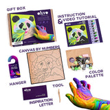 Paint by Numbers with Clay: Panda - 29cm x 29cm