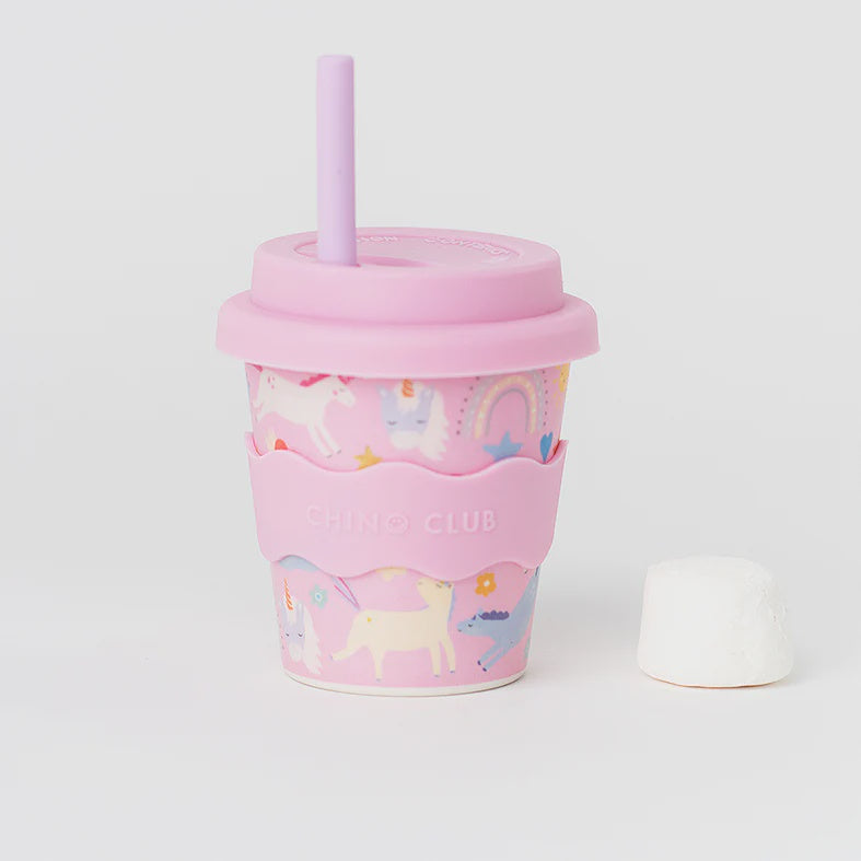 Pink Unicorn Babychino Cup 4oz