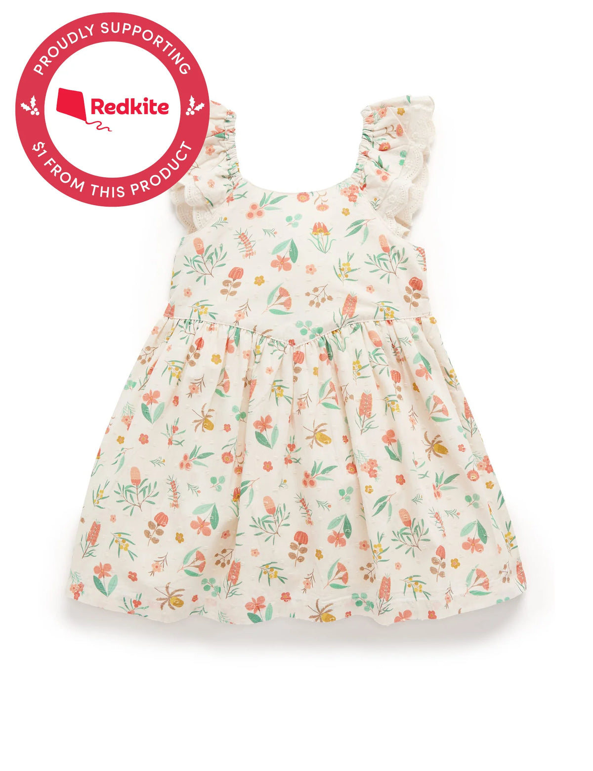 Christmas Angel Dress - Australian Blooms Print