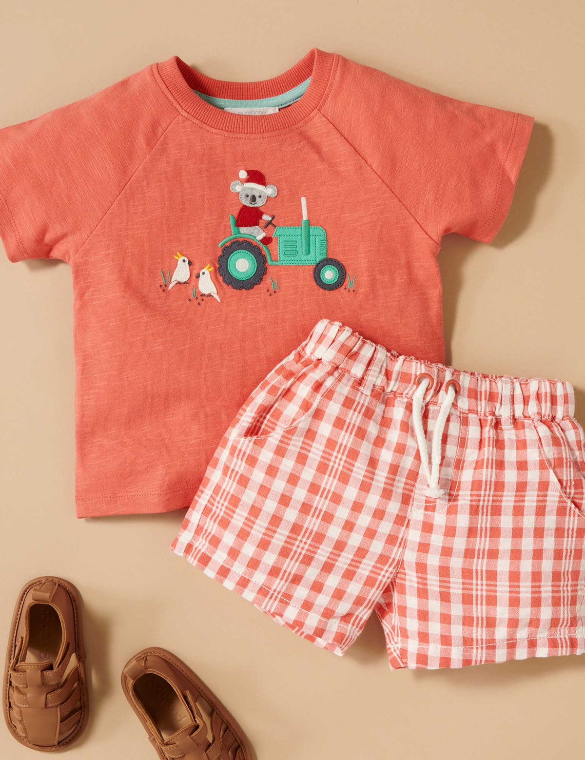 Gingham Shorts - Vintage Red Gingham