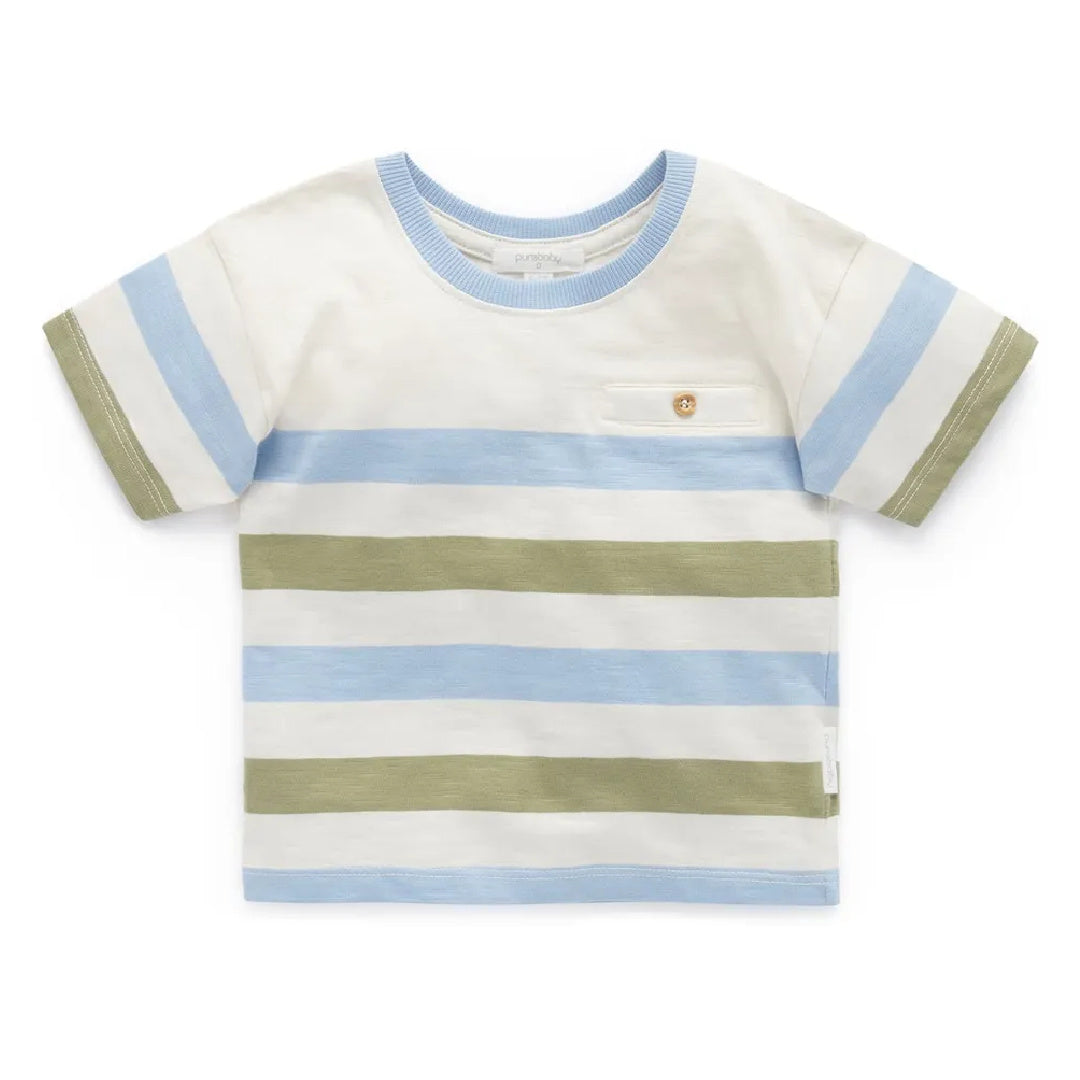 Striped Relaxed Tee - Island Stripe
