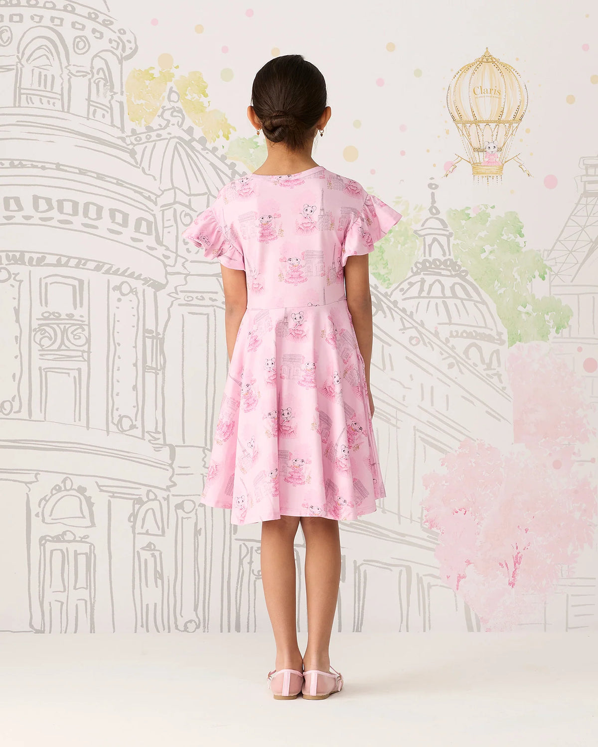 Claris The Mouse Cherie Dress - Blush