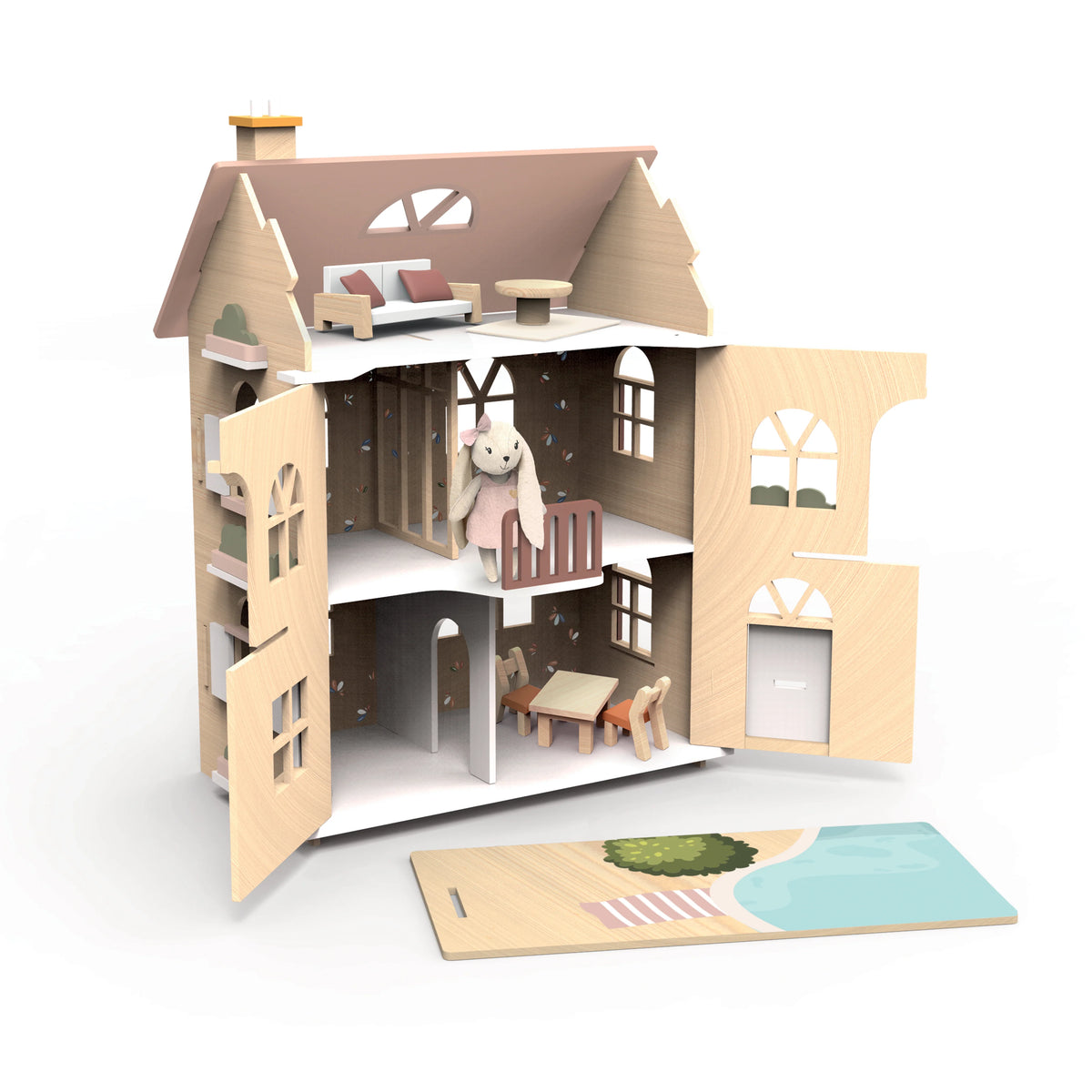 Speedy Monkey | Flower Cottage with Starter Furniture Set