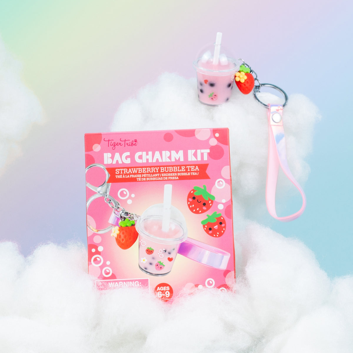 Bag Charm Kit - Strawberry Bubble Teac