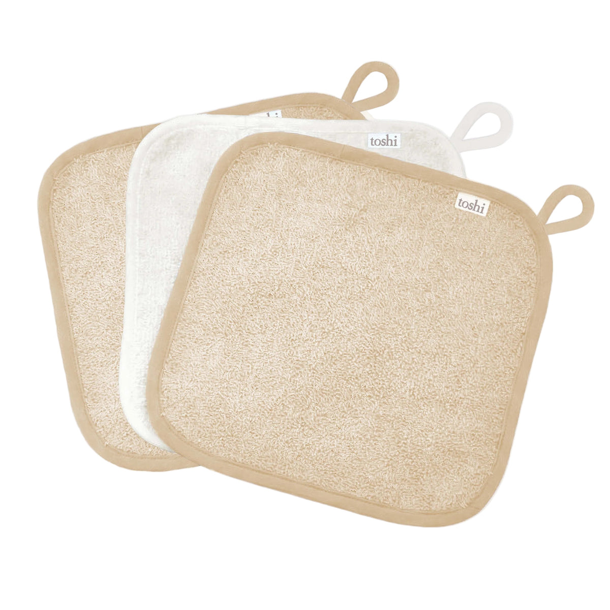 toshi | Baby Washcloth Yummy-3pcs / Cuddles