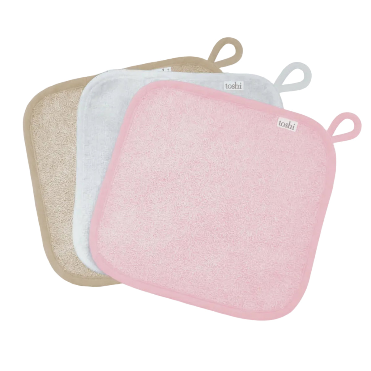 toshi | Baby Washcloth Yummy-3pcs / Sweetheart