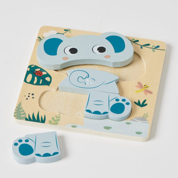 Wooden Puzzle - Elephant