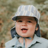 Bedhead | 'Lounger' Baby Reversible Flap Sun Hat - Spencer / Steele