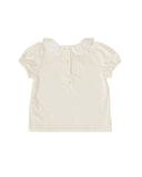 LAURA PUFF SLEEVE COLLAR TOP