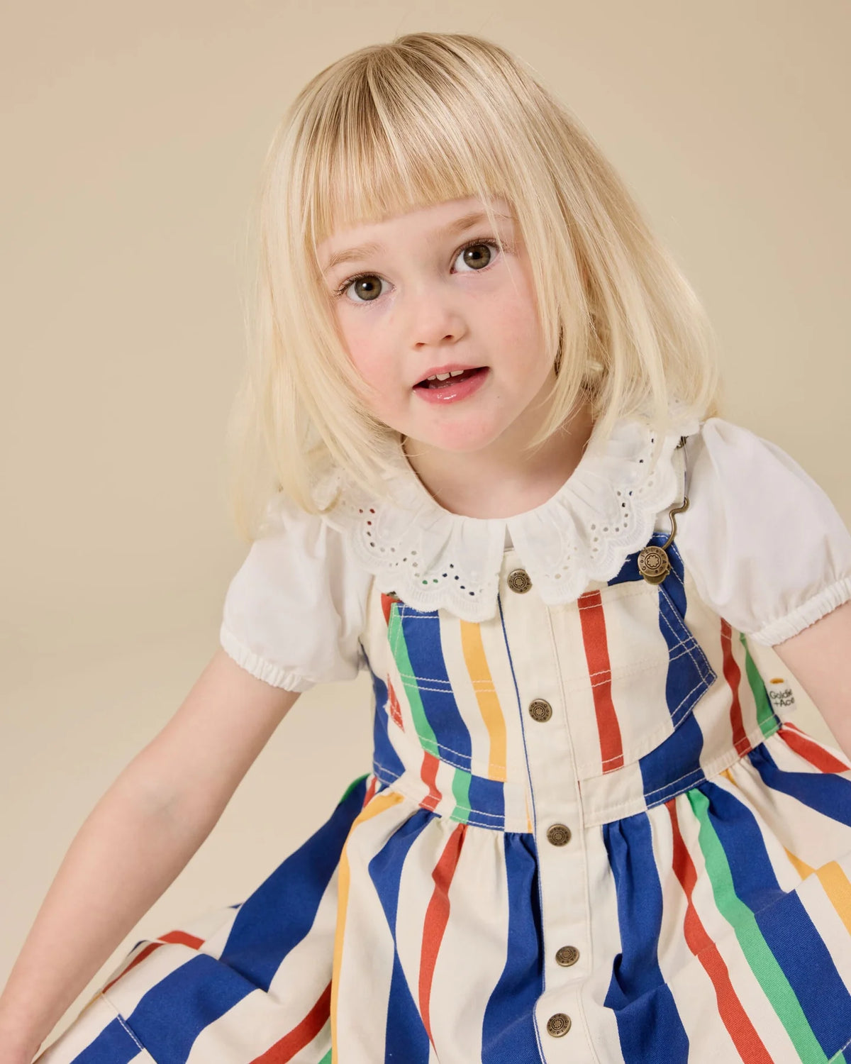 LAURA PUFF SLEEVE COLLAR TOP