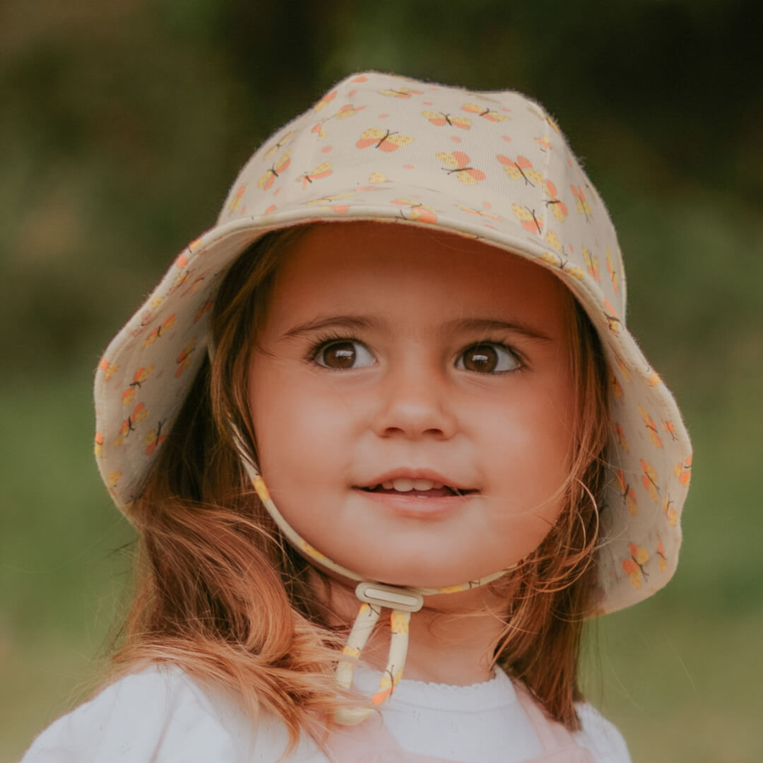 Bedhead | Toddler Bucket Sun Hat - Butterfly (Cream)