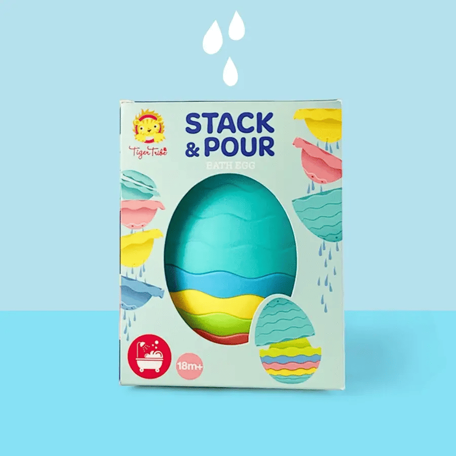 Tiger Tribe | Stack & Pour - Bath Egg