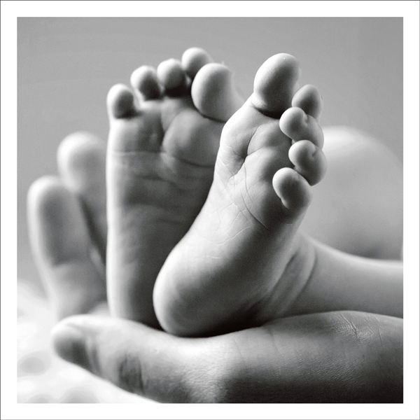 Affirmations | Baby Feet Resting in Hand - Card