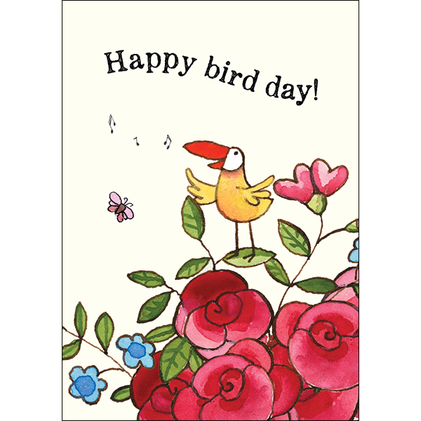 Twigseeds | Mini Birthday Card - Happy bird day!