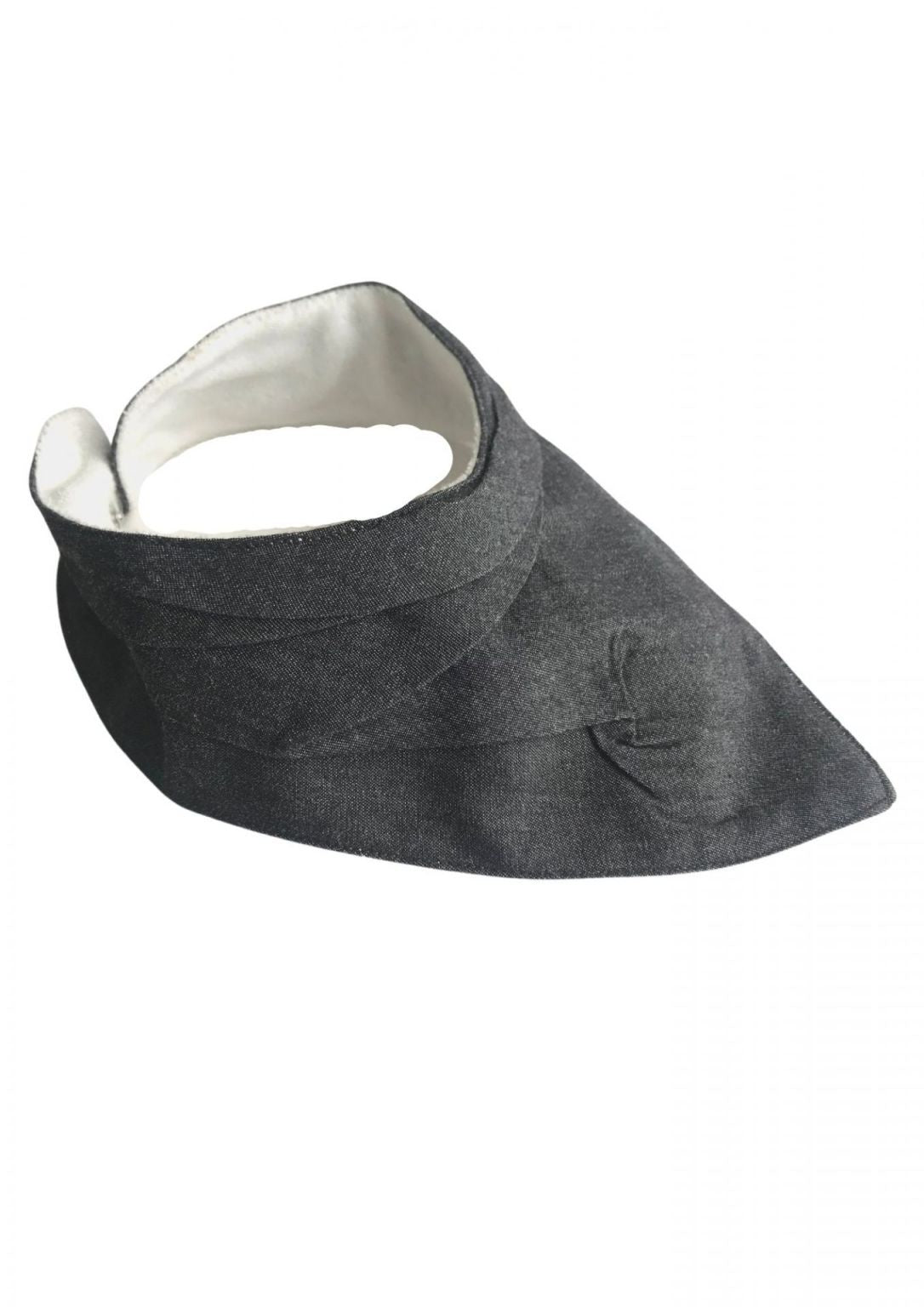 Dark Grey Denim Bib