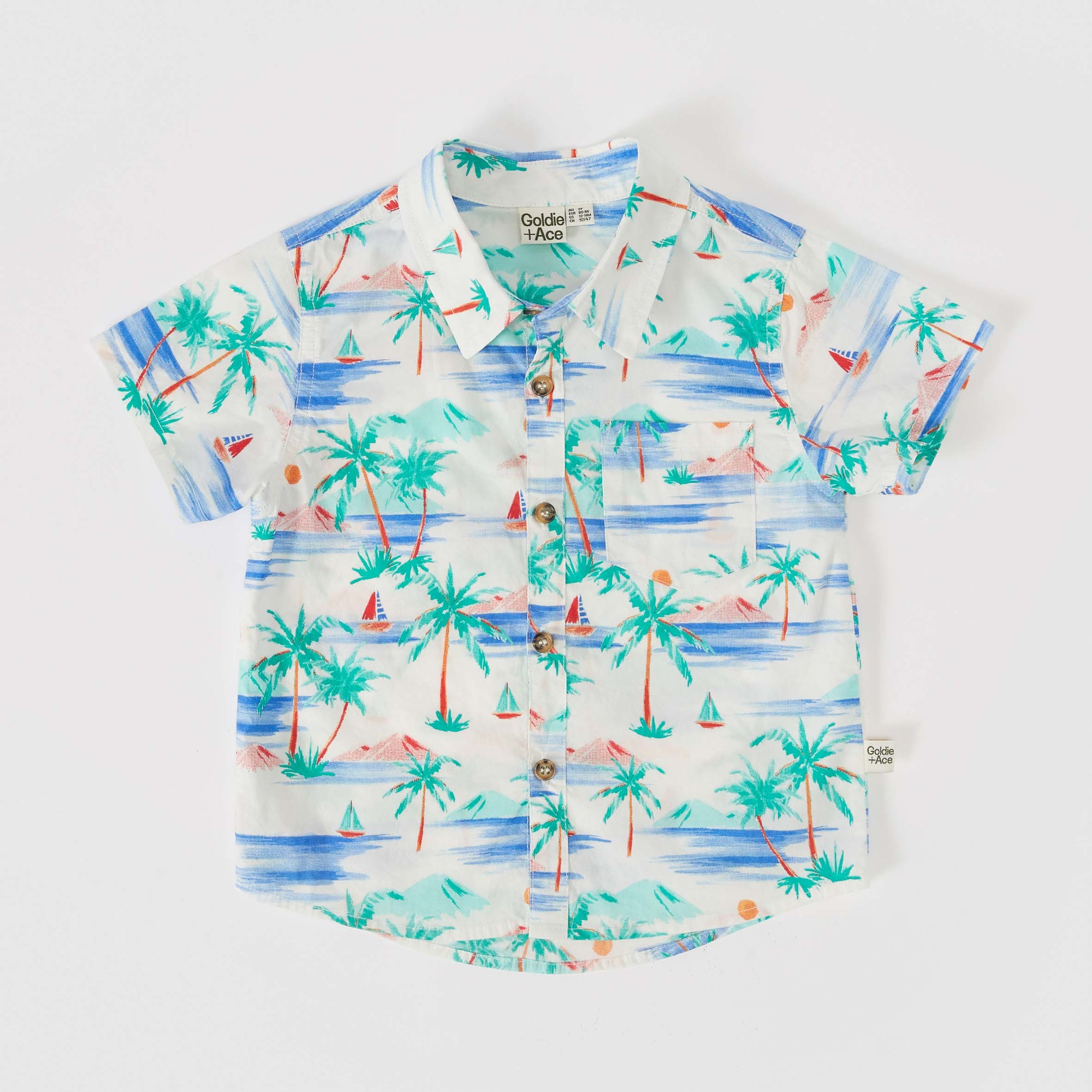Goldie+Ace | Holiday Cotton Shirt - Paradise White